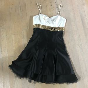 Jessica McClintock silk homecoming dress